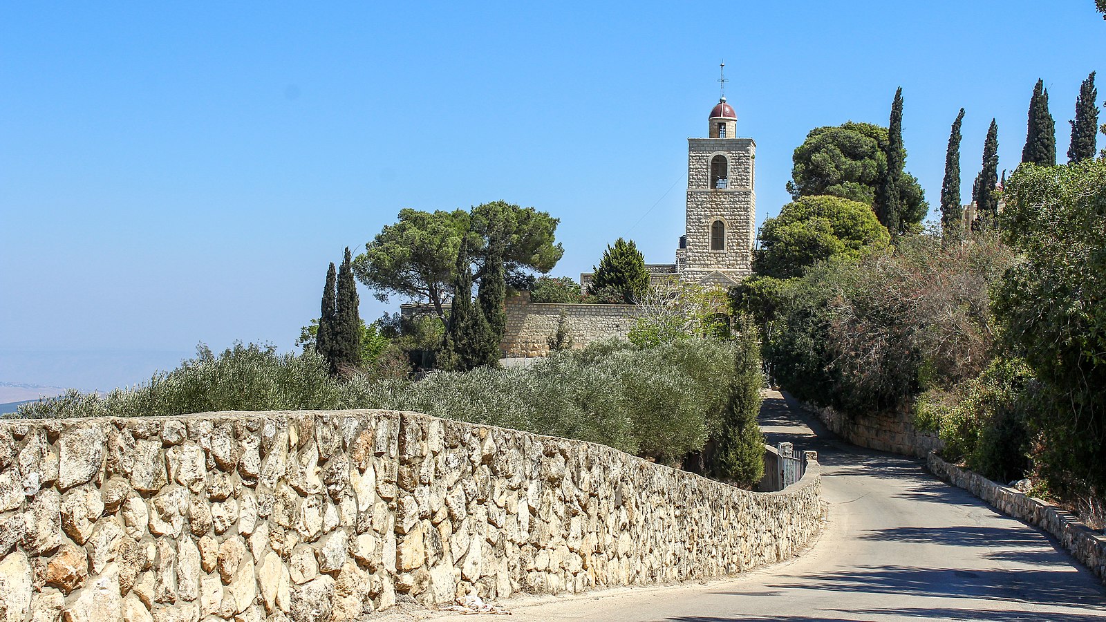 Гора Фавор Израиль монастырь Преображения Господня