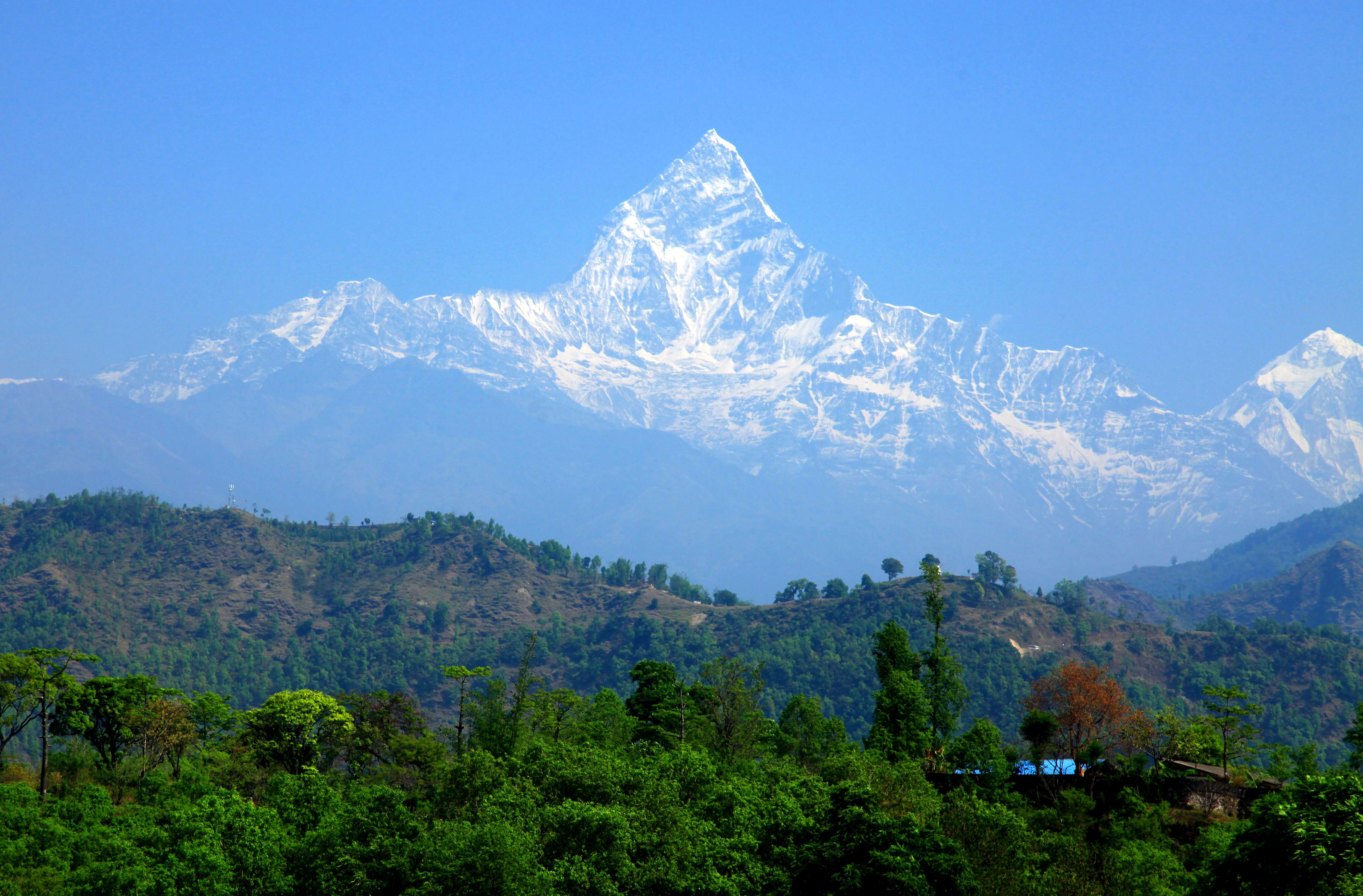 Верх горы Непал