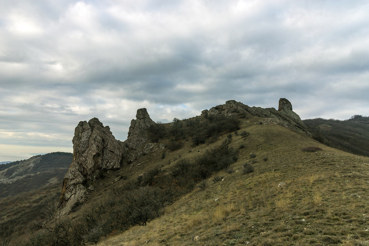 Гора Кызыл Кая в Крыму