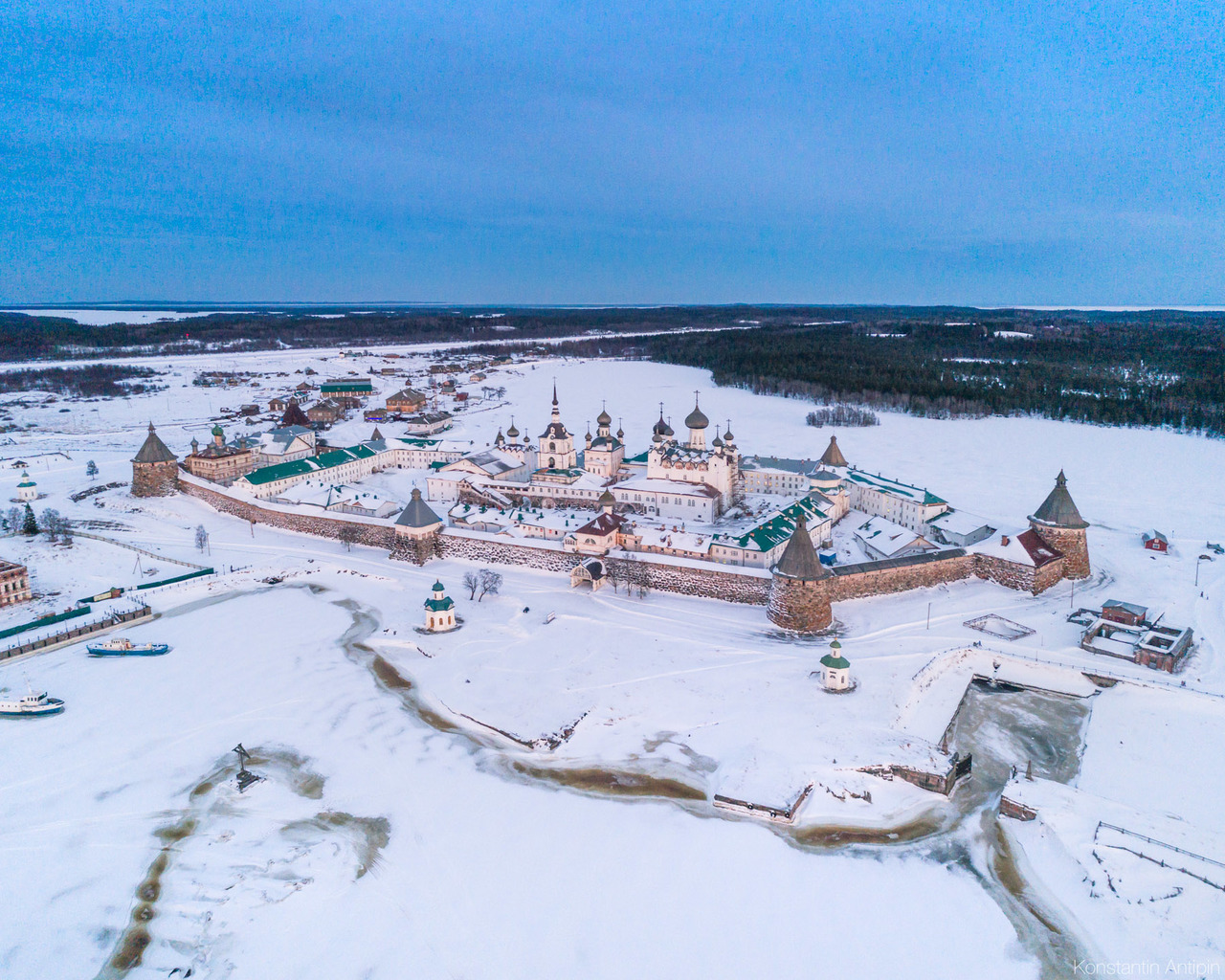 Соловецкий монастырь панорама