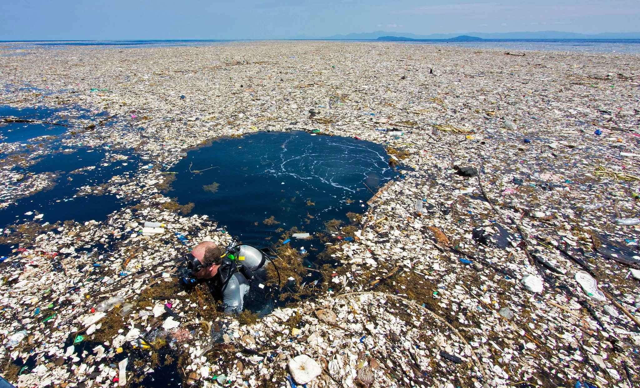 Площадь мусорного острова в тихом океане