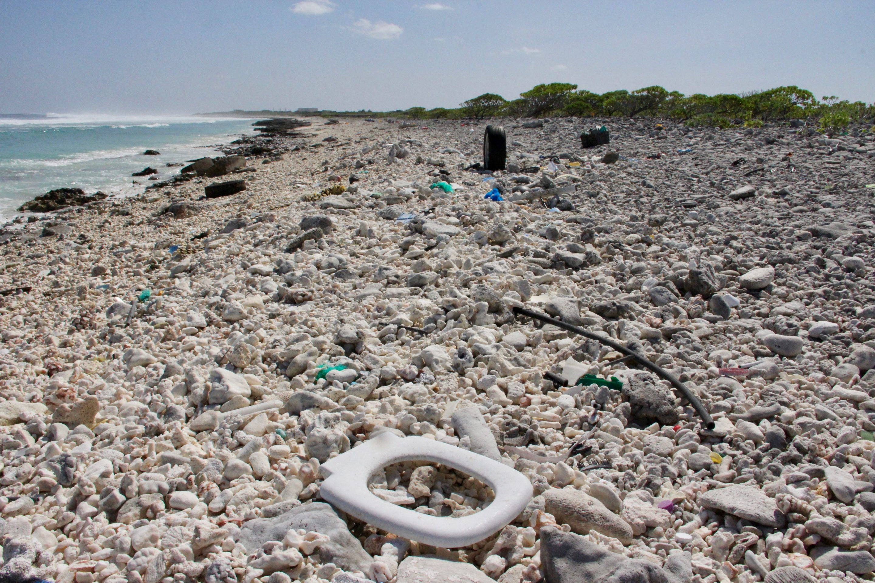 океан острова мусора