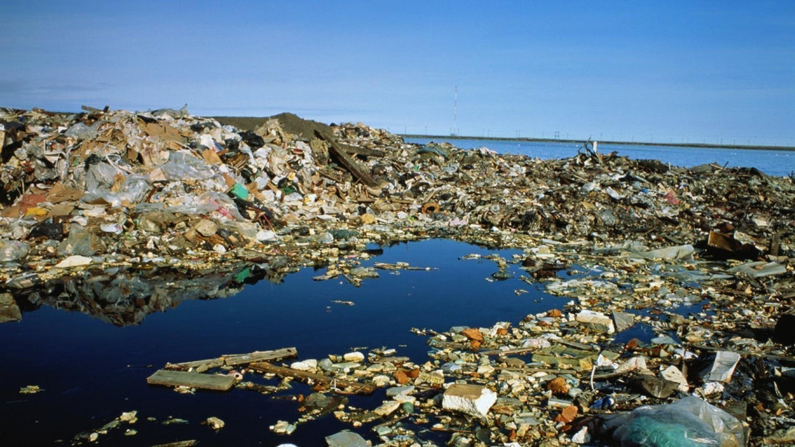 острова из пластика в мировом океане