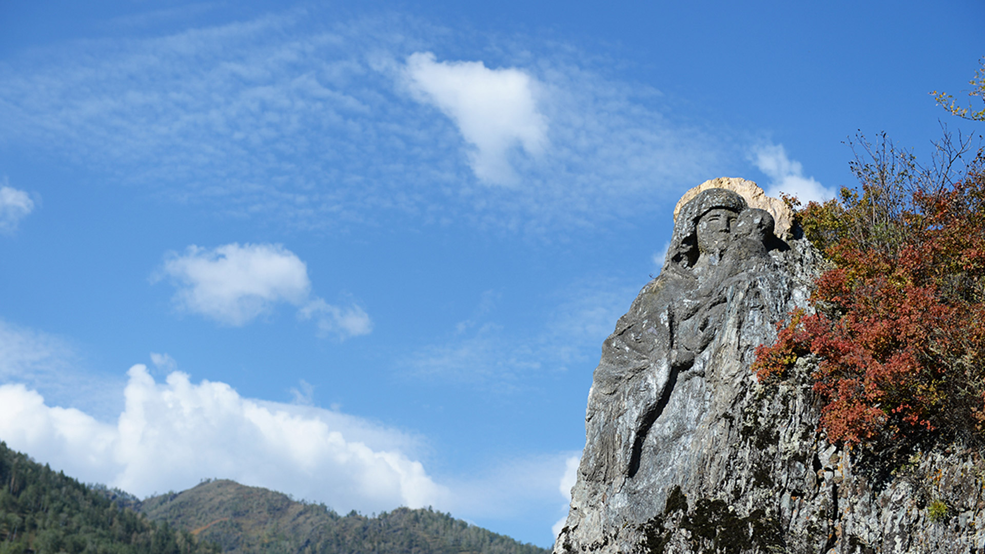 Образ Богородицы на скале острова Патмос