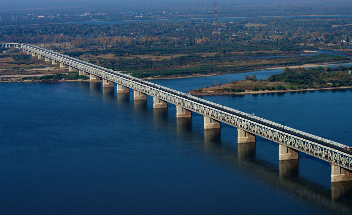 Мост через Амур в Хабаровске