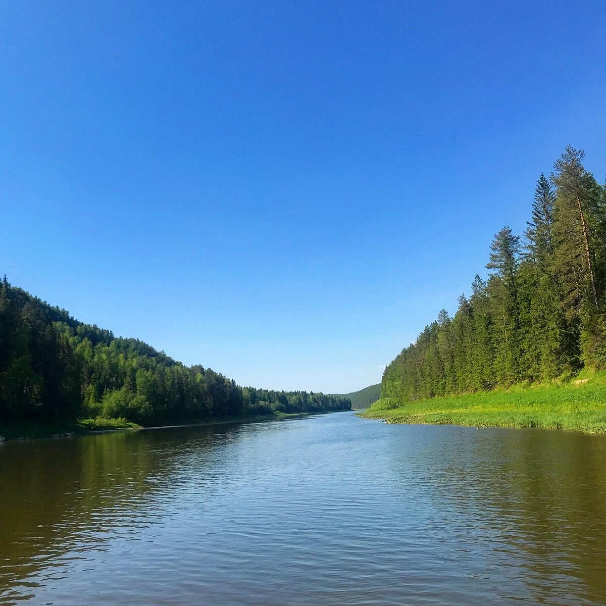 Устье реки Чусовой