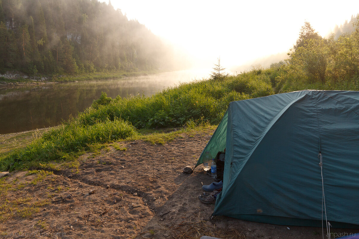 Палаточный лагерь река Чусовая