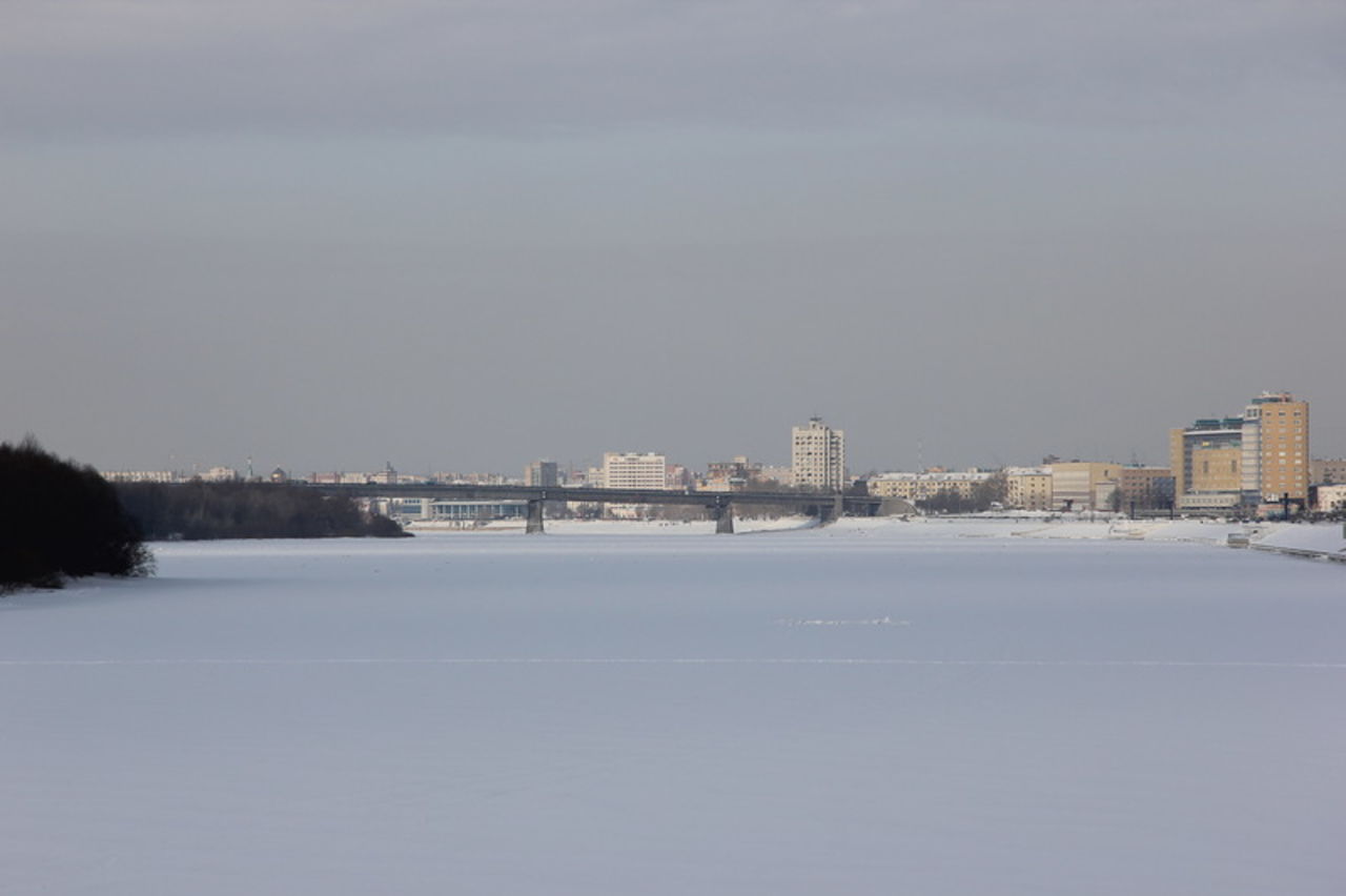 Омск Иртыш река зимой