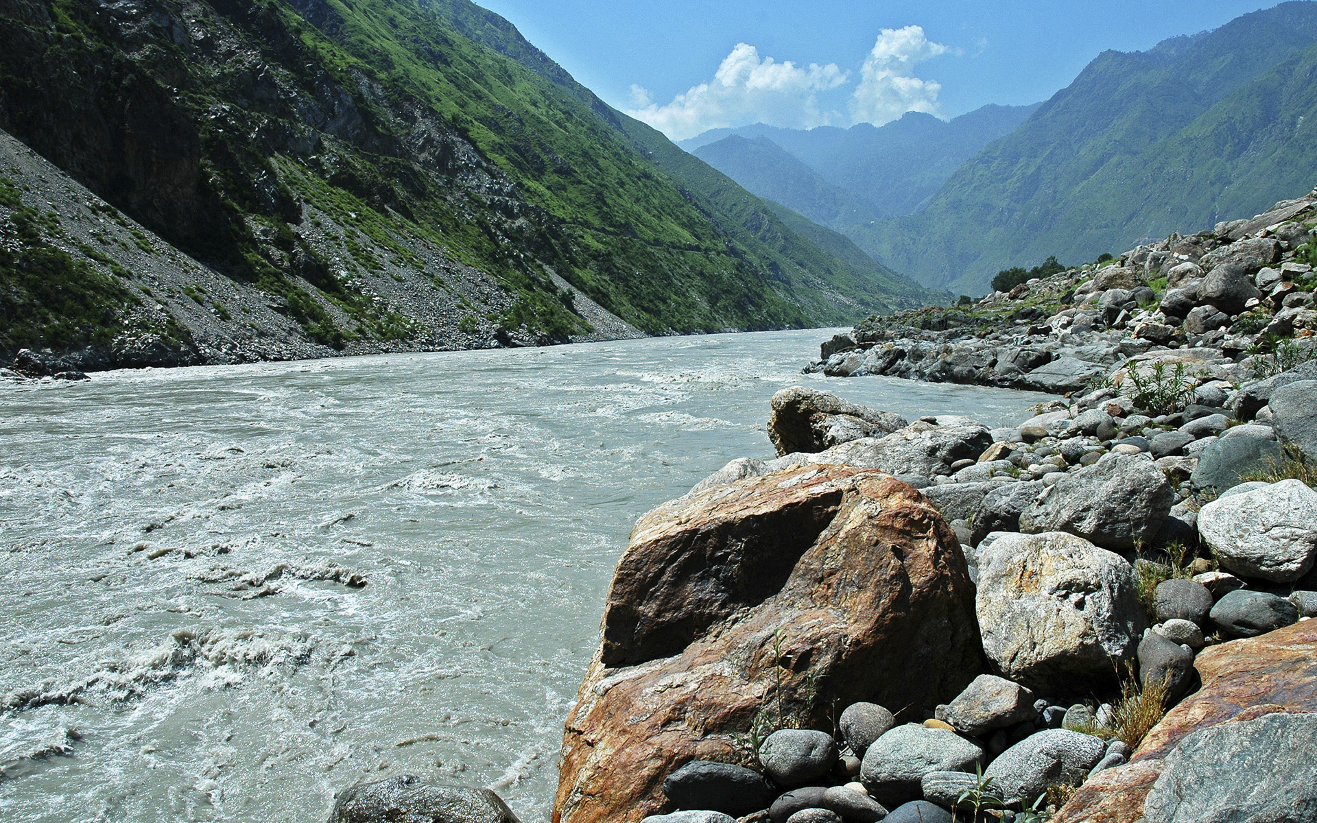 Река Терек Северный Кавказ