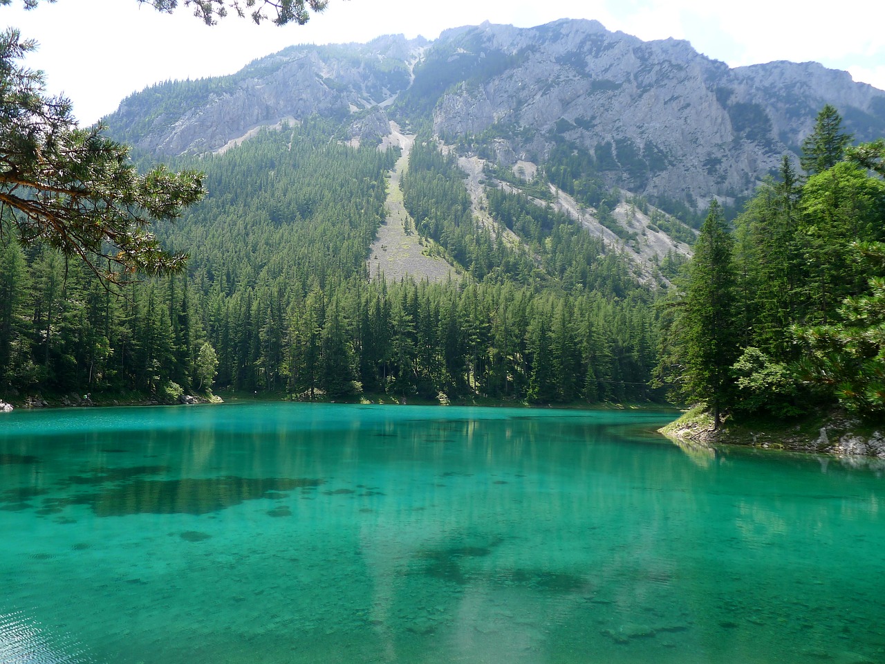 Зеленое озеро Штирия Австрия