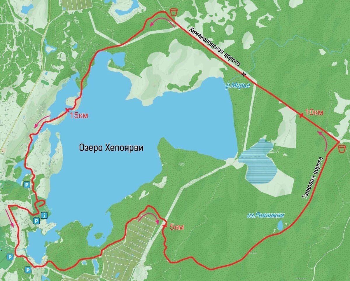 Озеро Хепоярви в Токсово