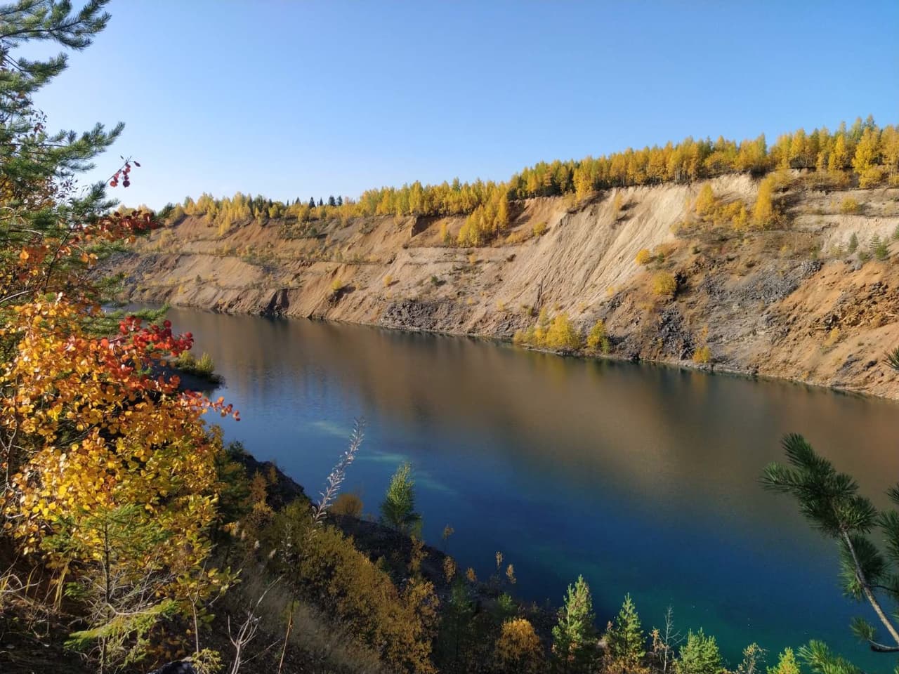 Голубое озеро Бокситогорск