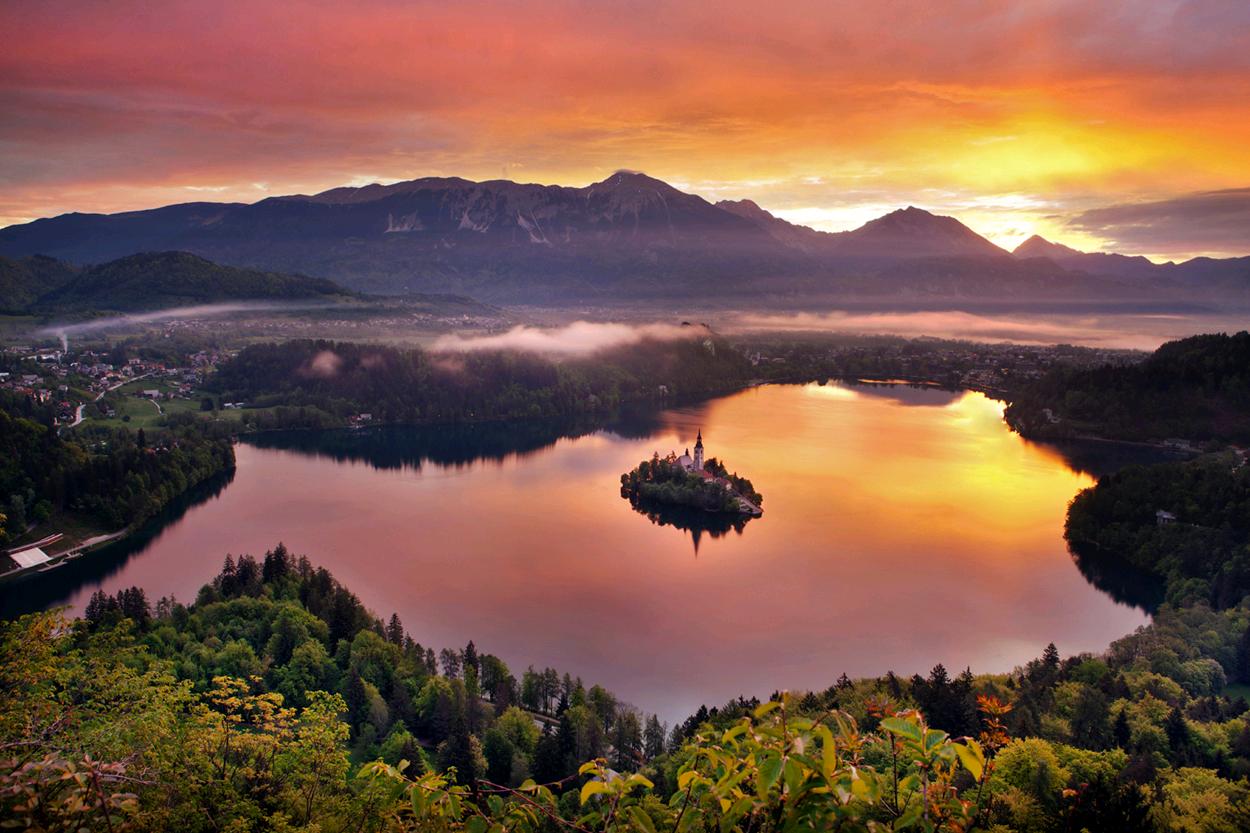 Озеро Блед Словения фото