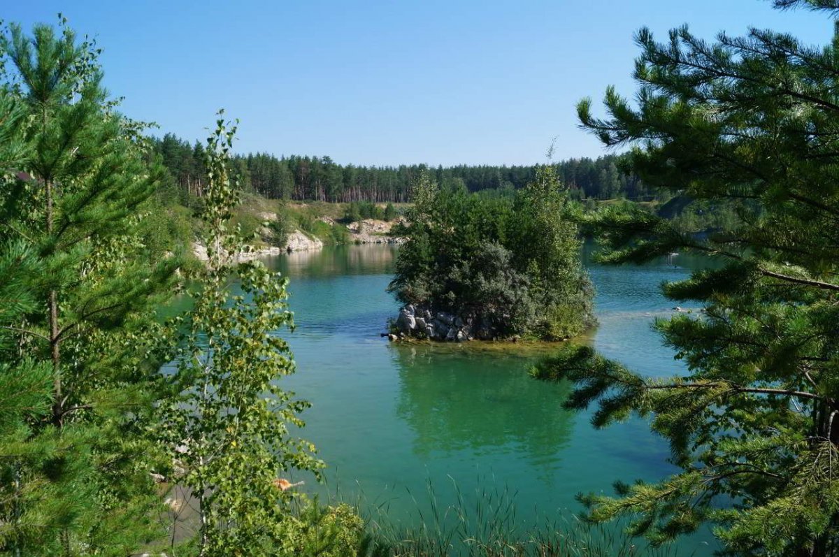 Голубое озеро Ордынка Абрашино