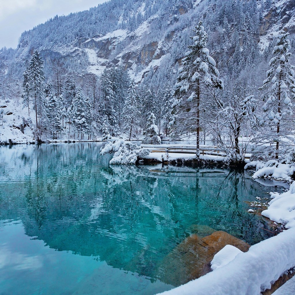 теплые озера на снежной