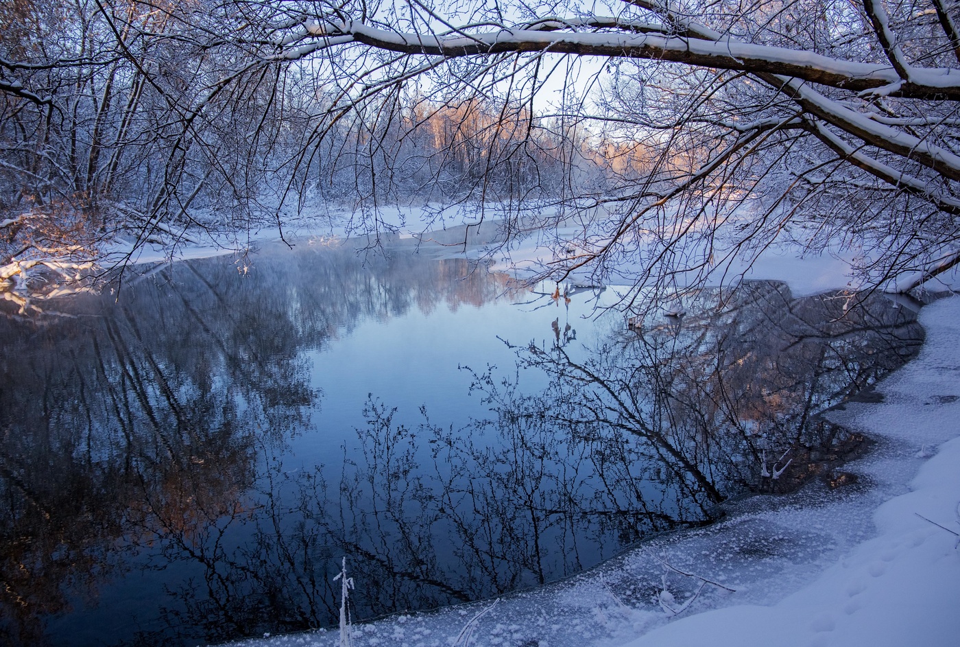 Голубые озёра Татарстан зимой