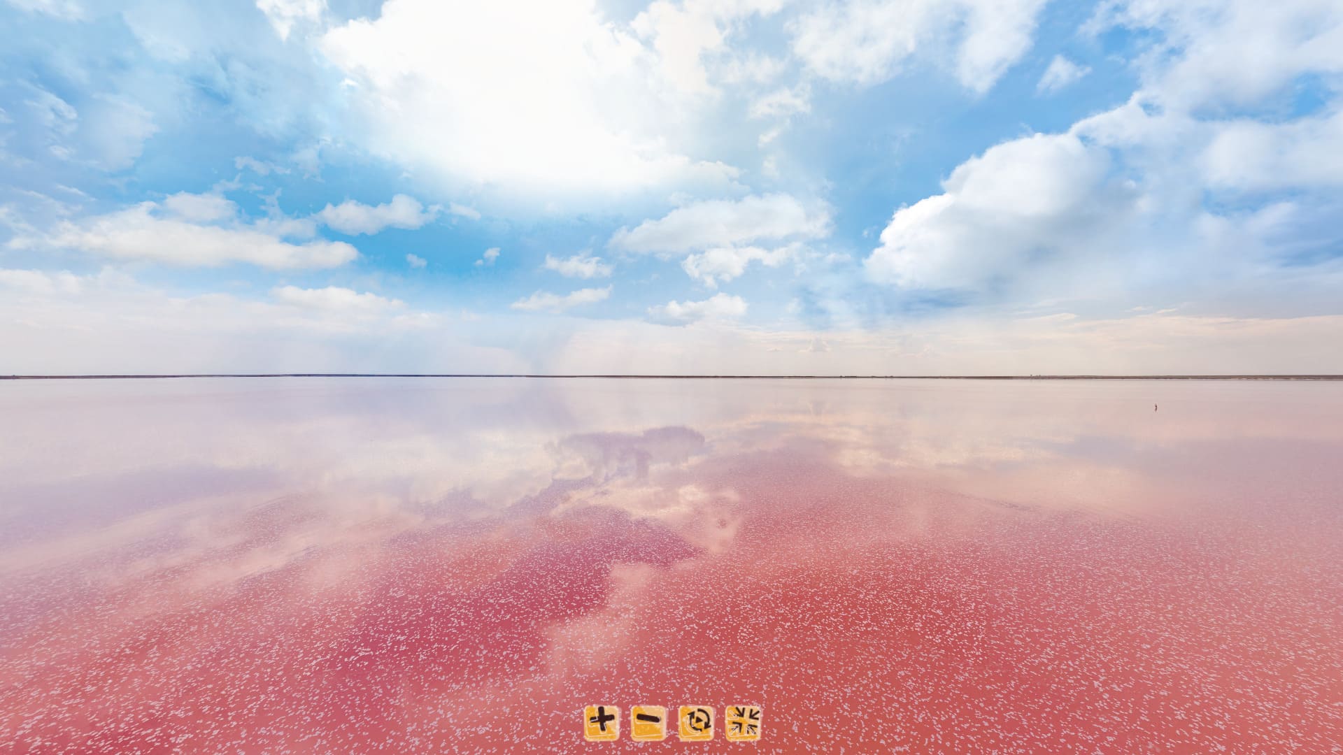 Панорама розовое озеро