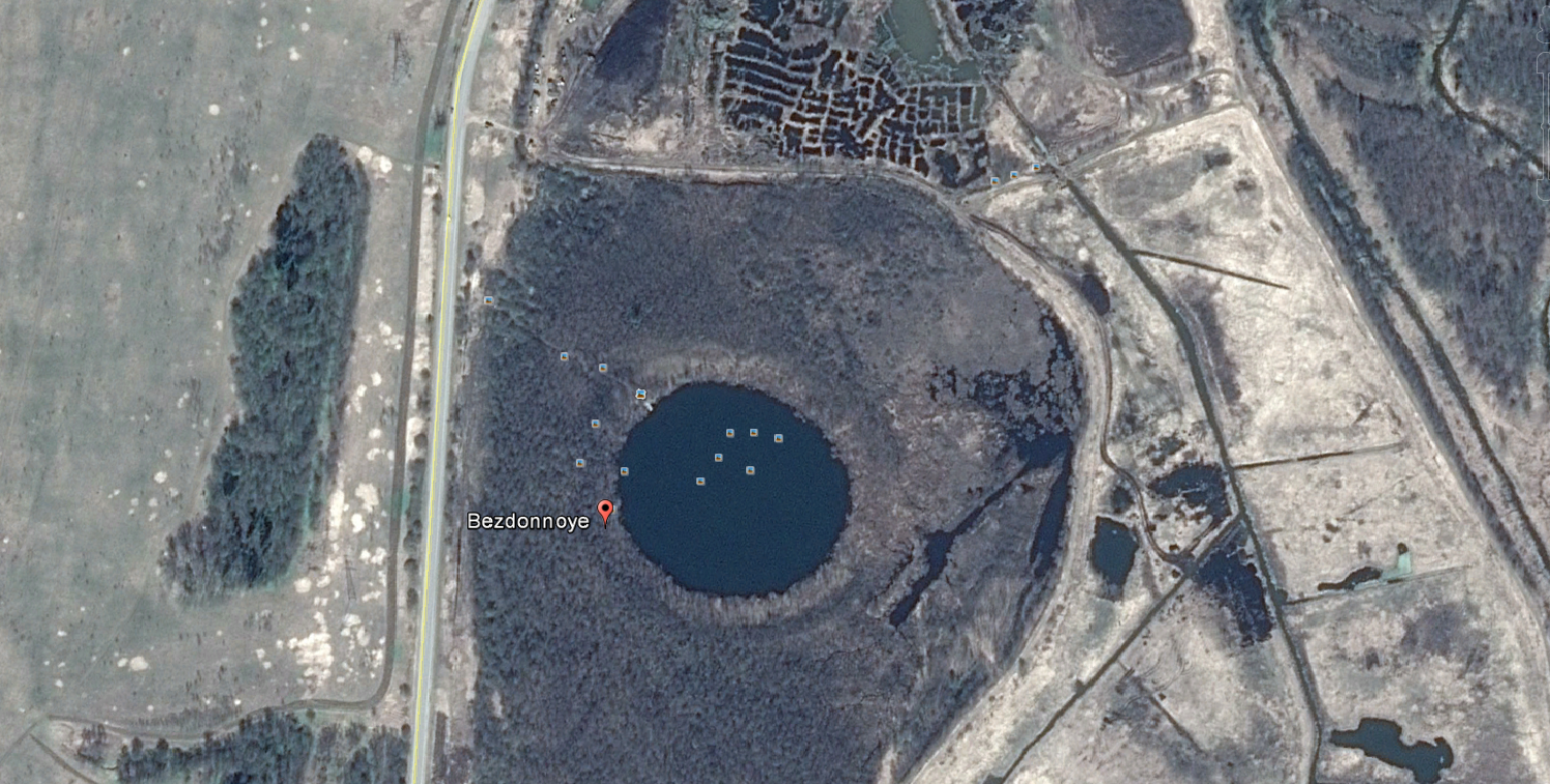 Бездонное круглое озеро в Солнечногорске