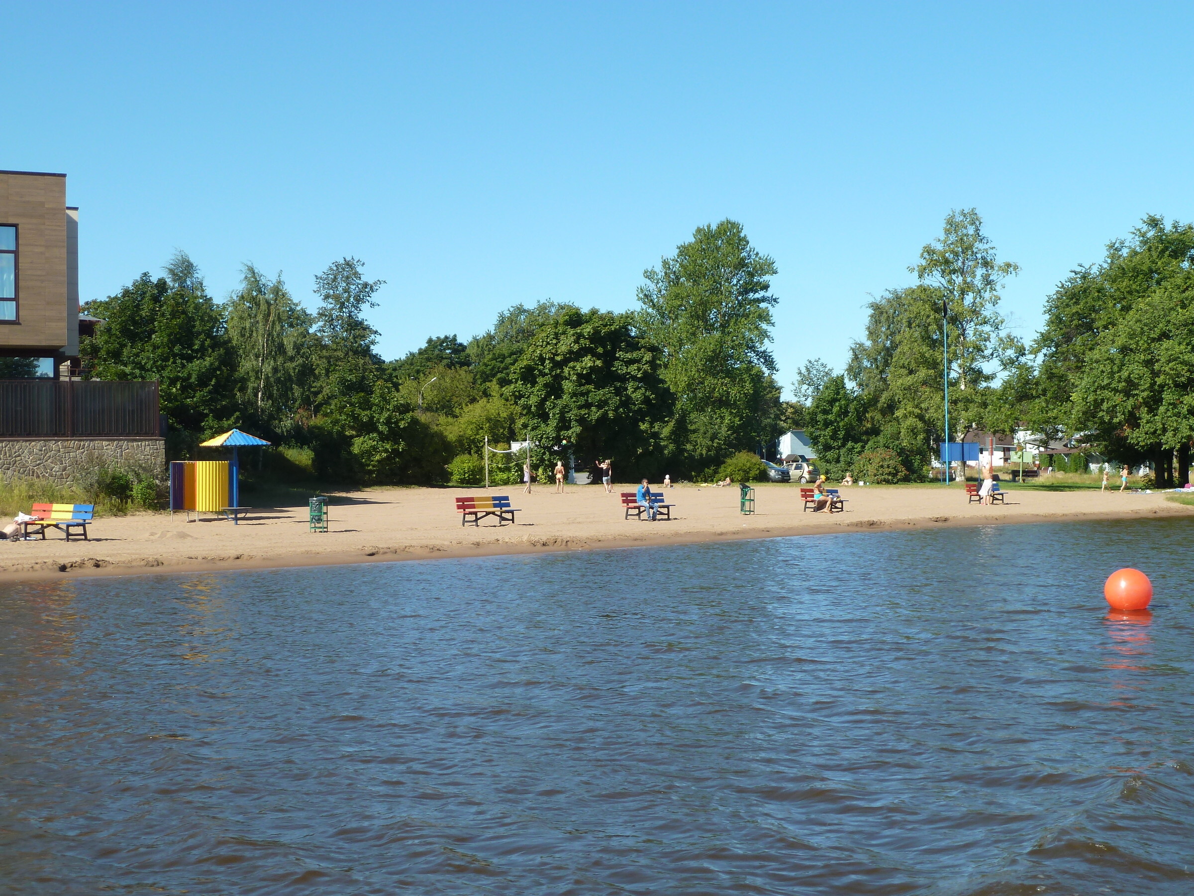Озеро Сестрорецкий разлив пляж
