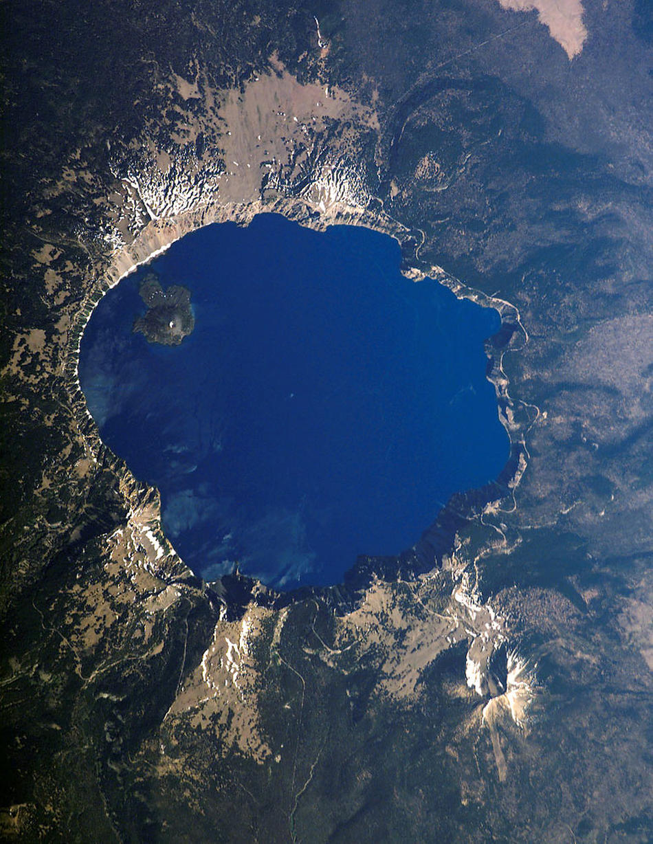 Озеро Крейтер (Орегон) вид сверху