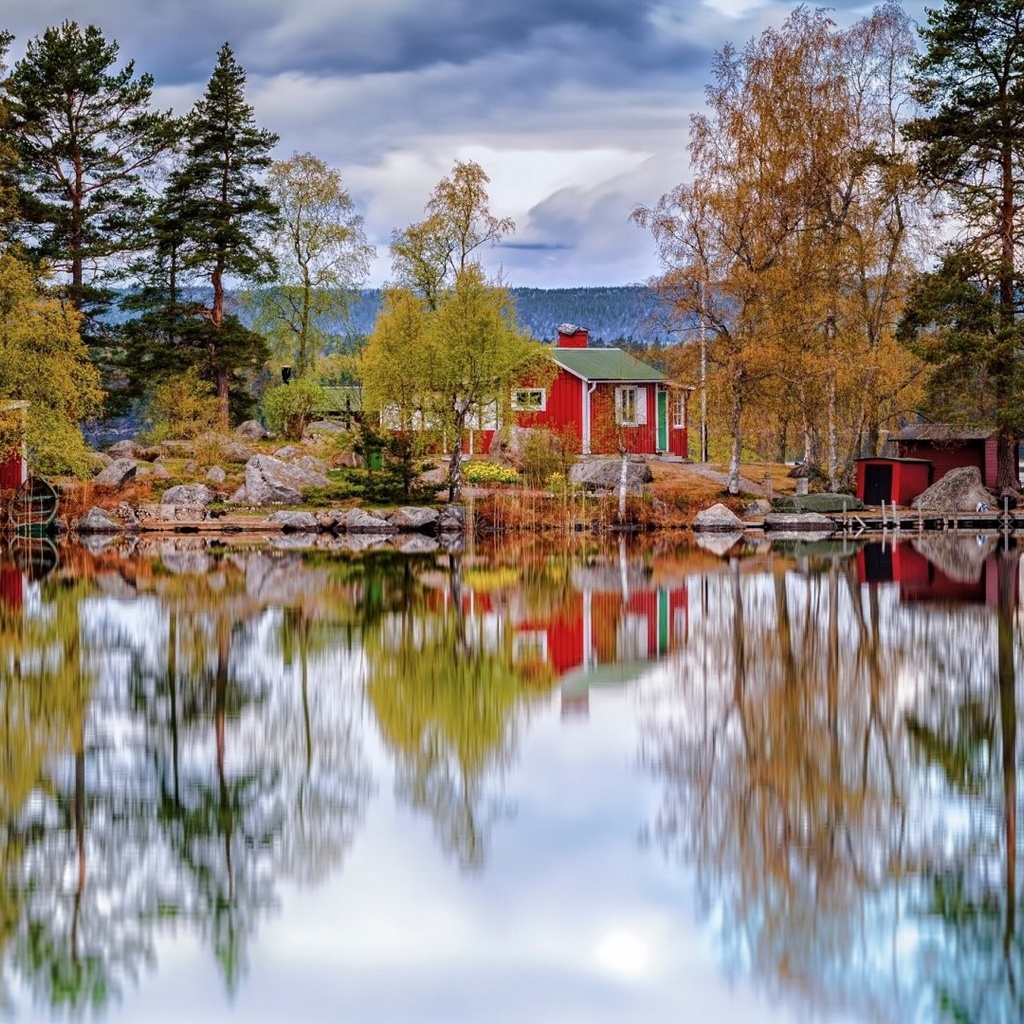 Озеро лёвен Швеция