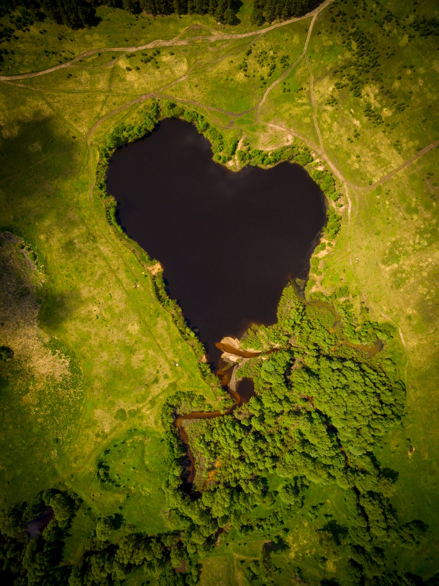 Остров Святой Елены озеро сердце
