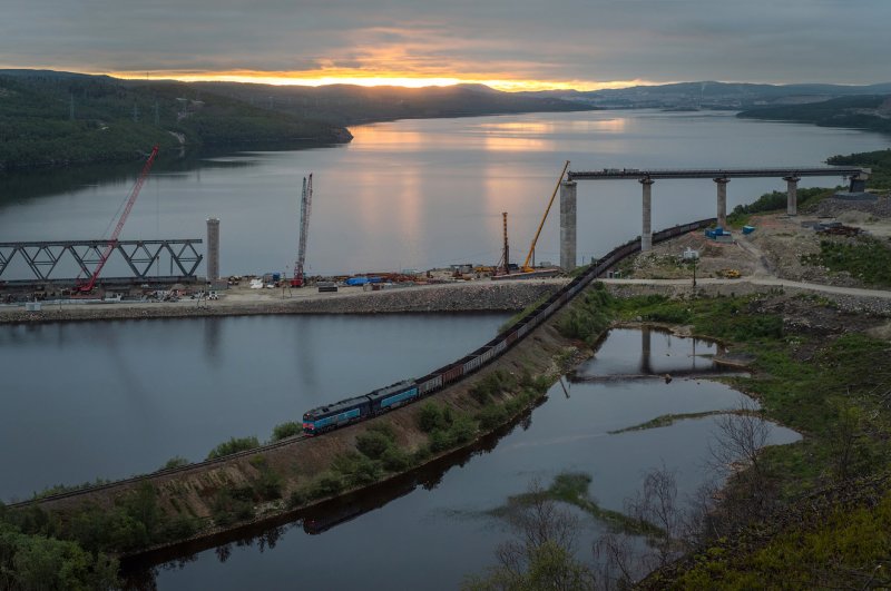 Мурманск мост через Тулому