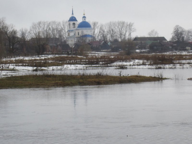 Река тёша Нижегородской области зимой