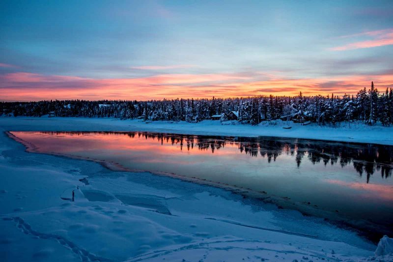 Швеция река Абискуйокка