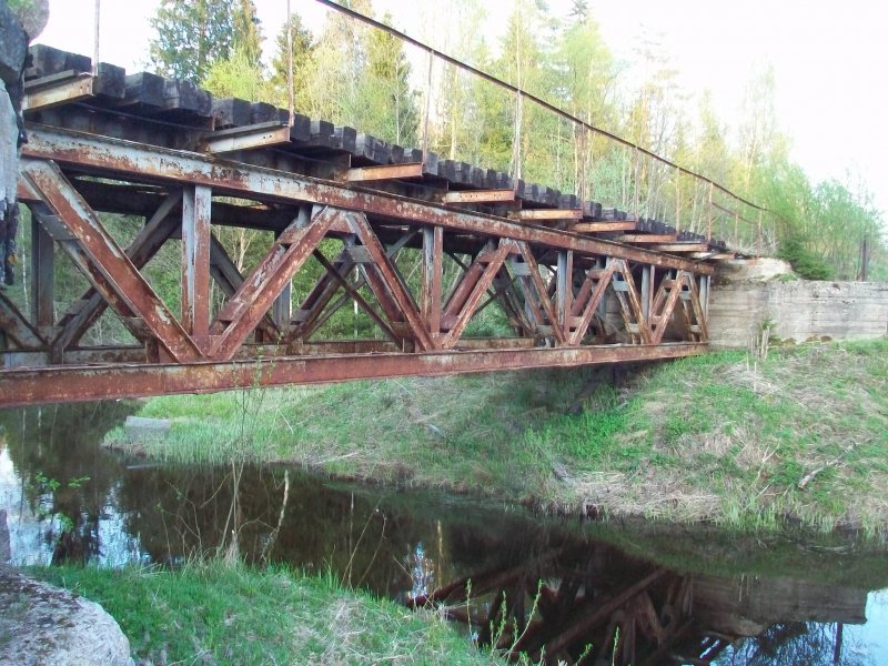 ЖД мост через реку Барыш