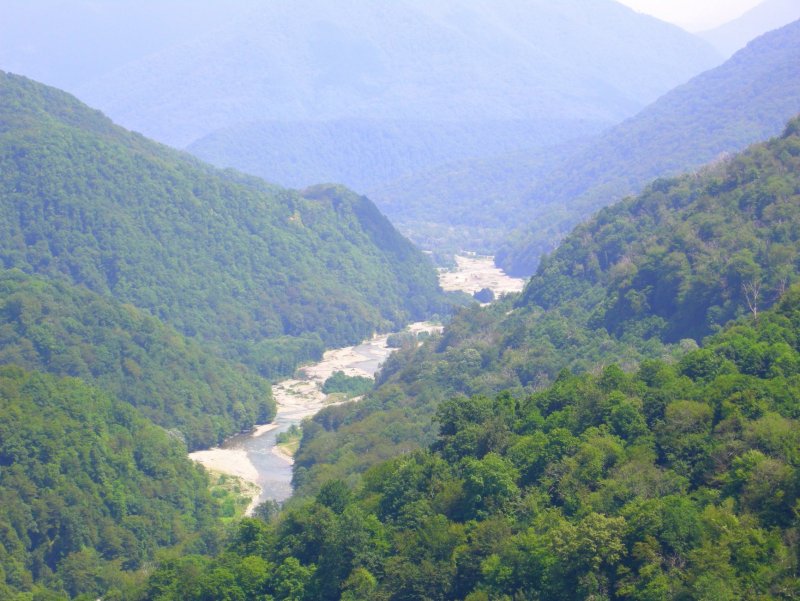 Долина реки Шахе фото