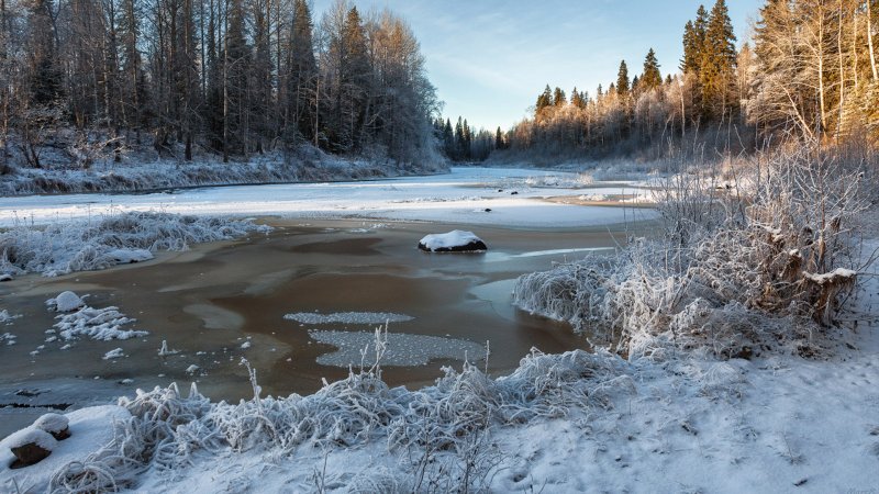 Река ледь Шенкурский район
