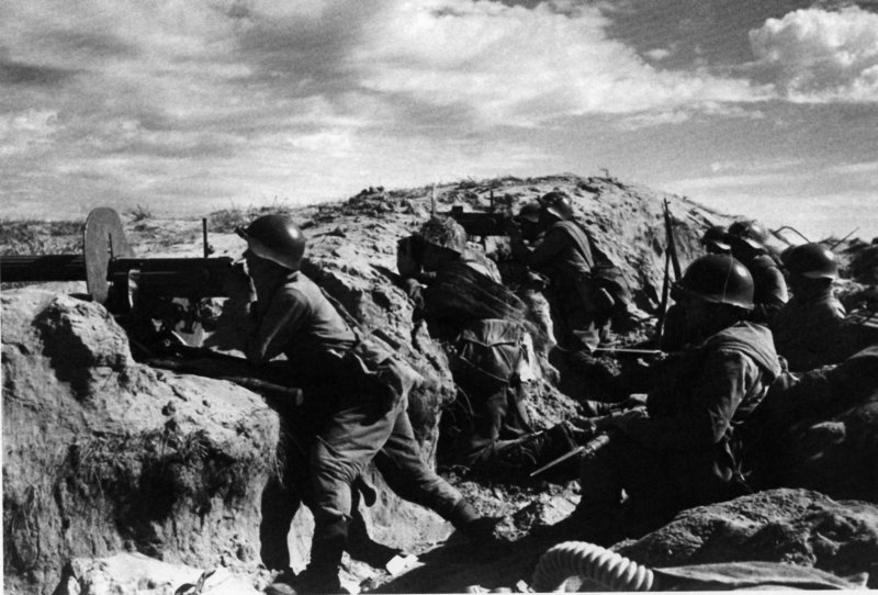 В боях с Японией у реки Халкин-гол в 1939