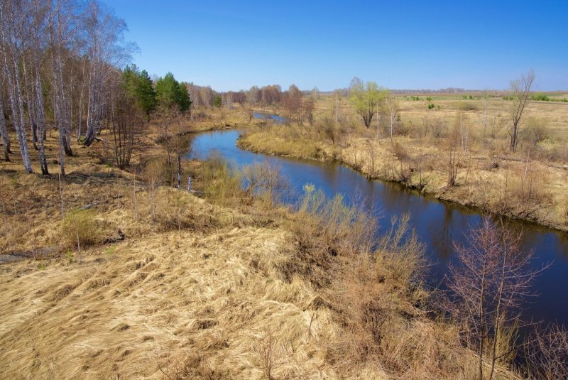 Река Теча в Челябинской области