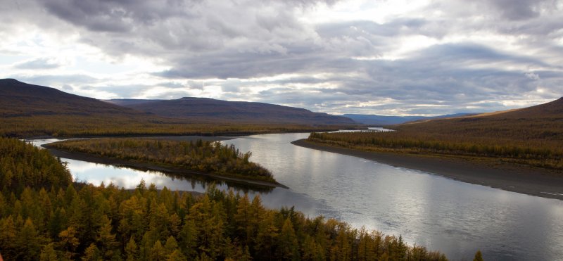 Река большая хета Красноярский край