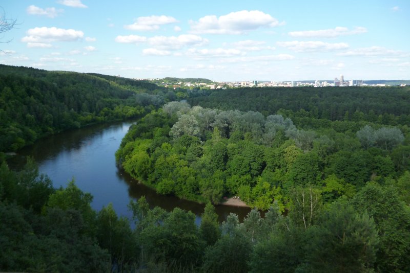 Река Вилия в Вильнюсе