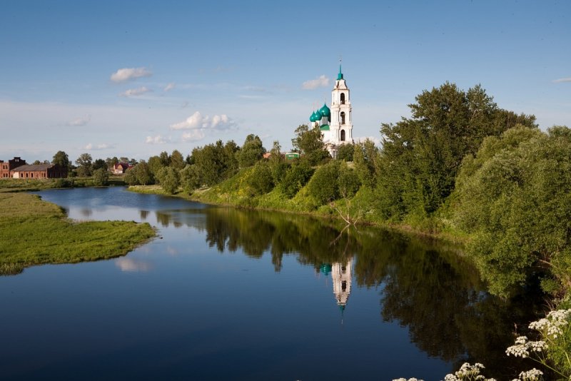 Река Волга Диево Городище