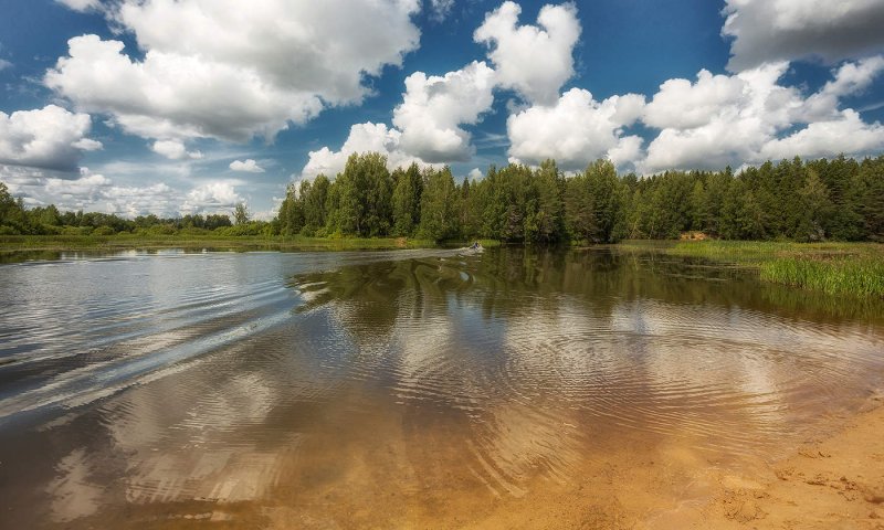 Берег реки Унжа Макарьев