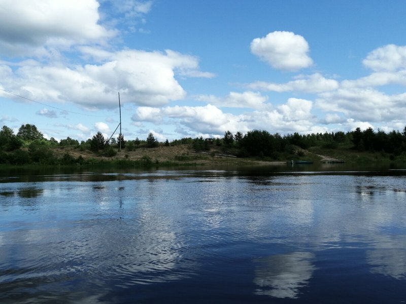 Открытки фото с осенью река Унжа Макарье