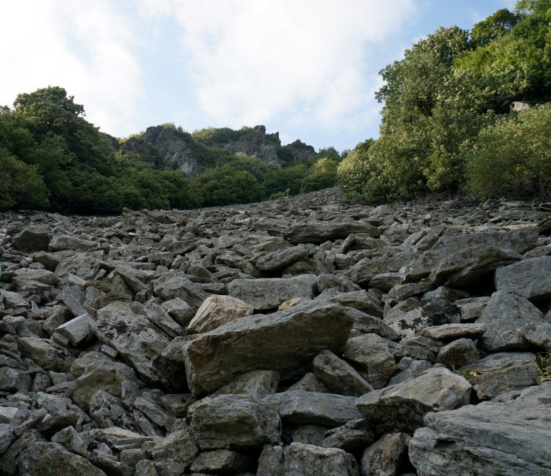 Большая каменная река Таганай вид сверху