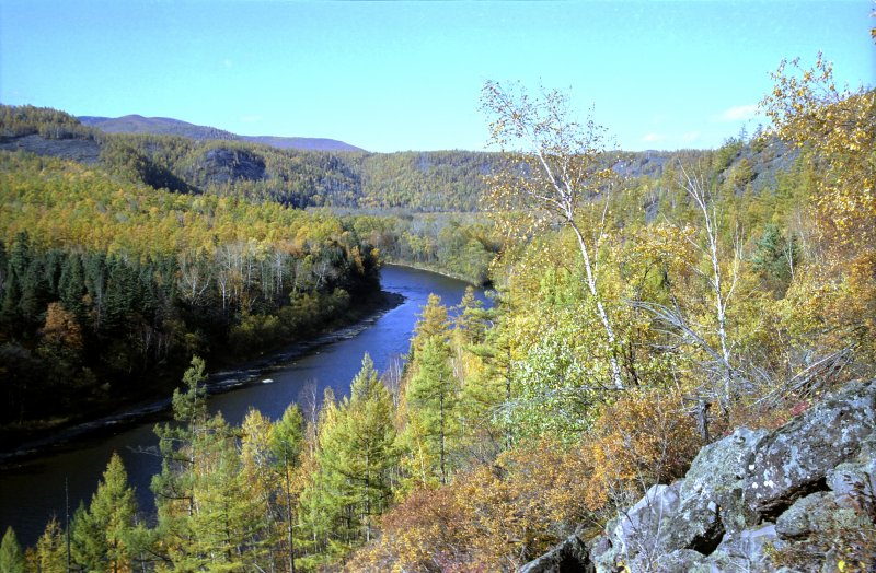 Река Анюй Хабаровский край в октябре
