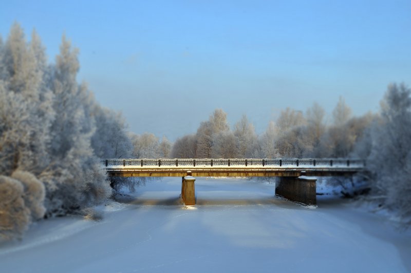 Ростов Сиверский мост зима