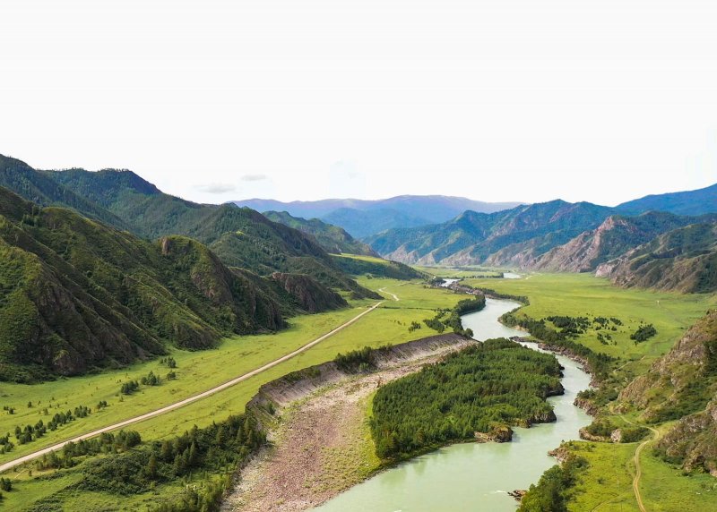 Река Катунь Чемальский тракт