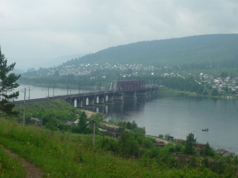 Усть-Илимск мост через Ангару