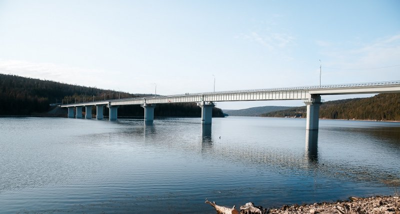 Река Илим Илимский мост