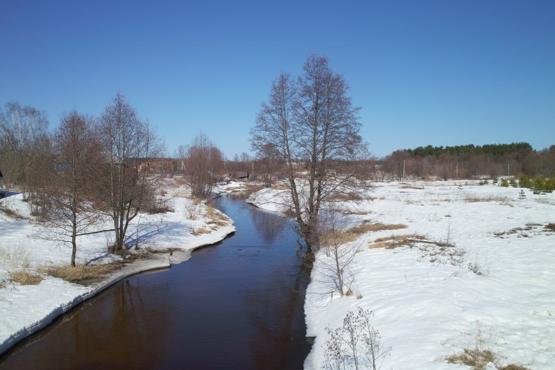 Река с камнями в Нижегородской области