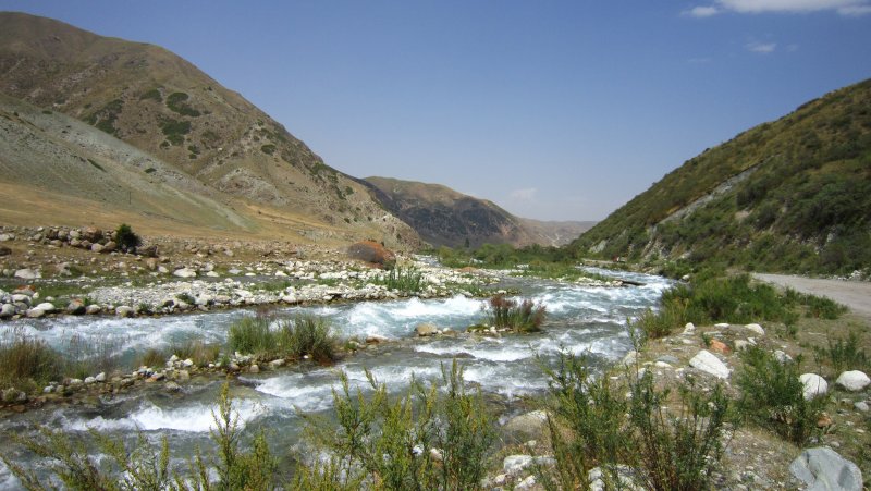 Кировское водохранилище в Киргизии