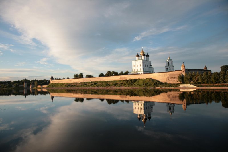 Река Великая город Псков