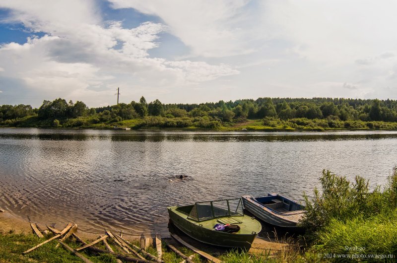 Река Сямжа Вологодская область