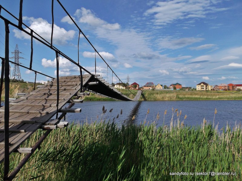 Троицк Челябинская область подвесной мост